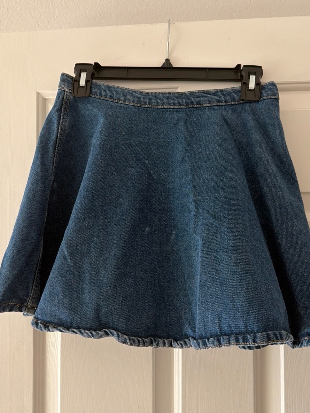 American Apparel Dark Blue Denim Skater Skirt